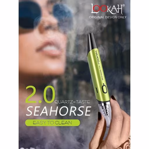 Lookah Seahorse 2.0 Neon Green - Quartz