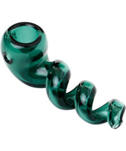 Human Grade 4 Corkscrew Hand Pipe-Lake Green