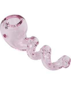 Human Grade 4 Corkscrew Hand Pipe-Pink