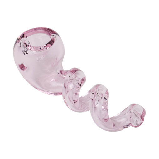 Human Grade 4 Corkscrew Hand Pipe-Pink