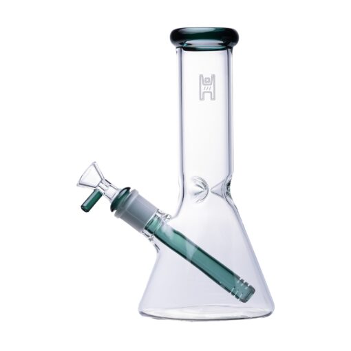 Human Grade 9" Beaker-clear-lake-green