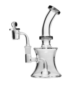 Human Grade 8" Oil Can Rig Clear with Smoke Accents