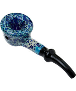 Human Grade Fleur Hand Pipe Leopard Blue