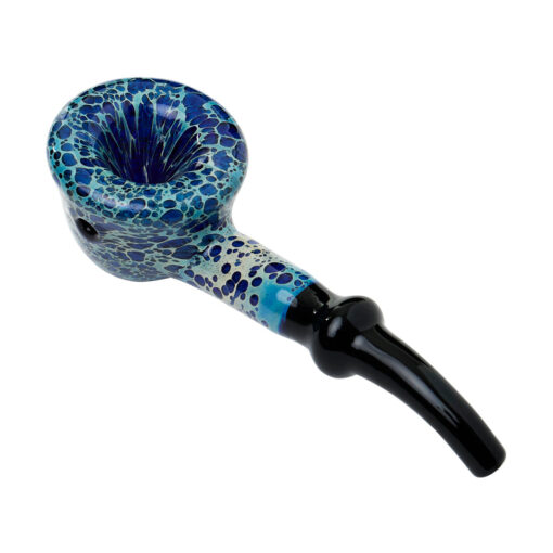 Human Grade Fleur Hand Pipe Leopard Blue