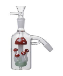 Human Grade The Shroom Glass Perc Ash CatcherRed