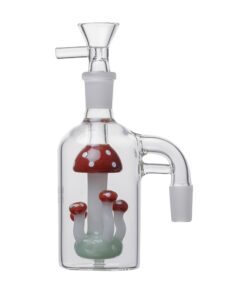 Human Grade The Shroom Glass Perc Ash CatcherRed