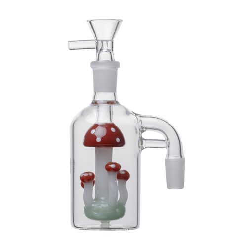 Human Grade The Shroom Glass Perc Ash CatcherRed