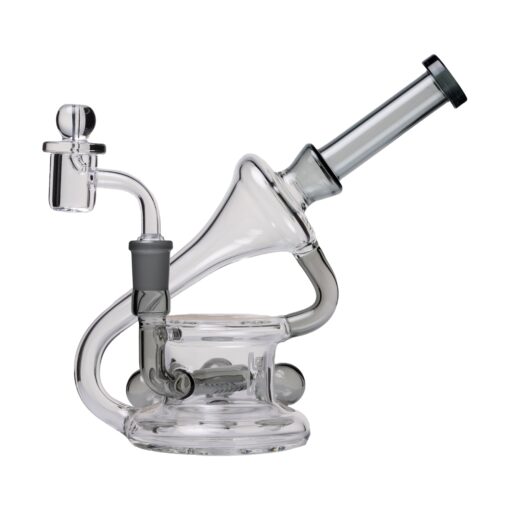 Human Grade 7.5" Recycler 45 (Triple Marble) Glass Rig Water Pipe smoke