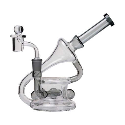 Human Grade 7.5" Recycler 45 (Triple Marble) Glass Rig Water Pipe smoke
