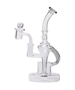 Human Grade Dualing Recycler Glass Rig Water Pipe smoke