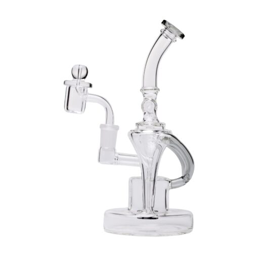 Human Grade Dualing Recycler Glass Rig Water Pipe smoke