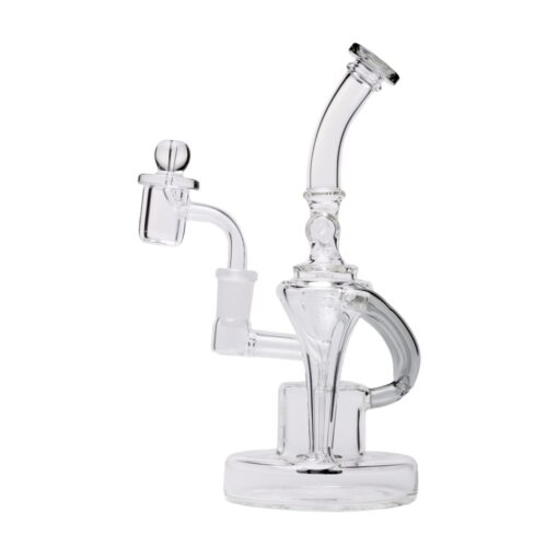 Human Grade Dualing Recycler Glass Rig Water Pipe smoke