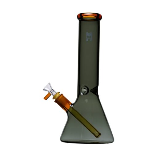 Human Grade 12" Beaker Water Pipe-Smoke with Fume
