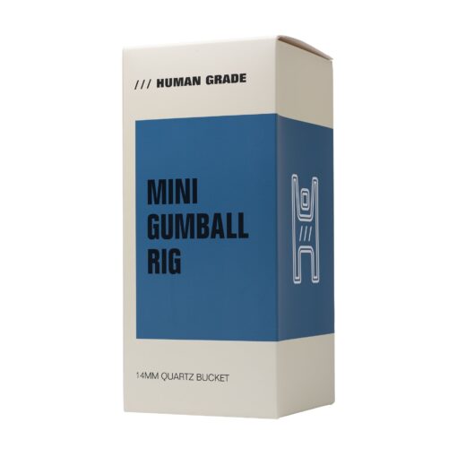 Human Grade 10" Mini Gumball Rig Glass Water Pipe - Image 6