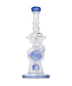 Human Grade 10" Swiss Rig Glass Recycler Water Pipe - Image 3