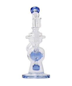 Human Grade 10" Swiss Rig Glass Recycler Water Pipe - Image 4
