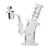 Human Grade 6.25" Bent Neck Dab Rig Matrix Green with Green Accent