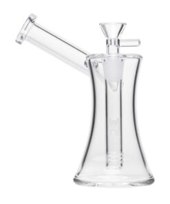 Human Grade 6" Hourglass Sidecar Bubbler Clear