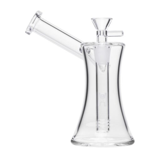 Human Grade 6" Hourglass Sidecar Bubbler Clear