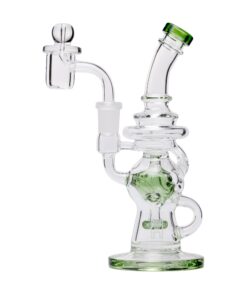 Human Grade 7" Swiss Rig Water Pipe Green