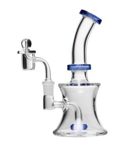 Human Grade 8" Oil Can Rig Clear with Light Blue Accents