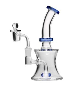 Human Grade 8" Oil Can Rig Clear with Light Blue Accents