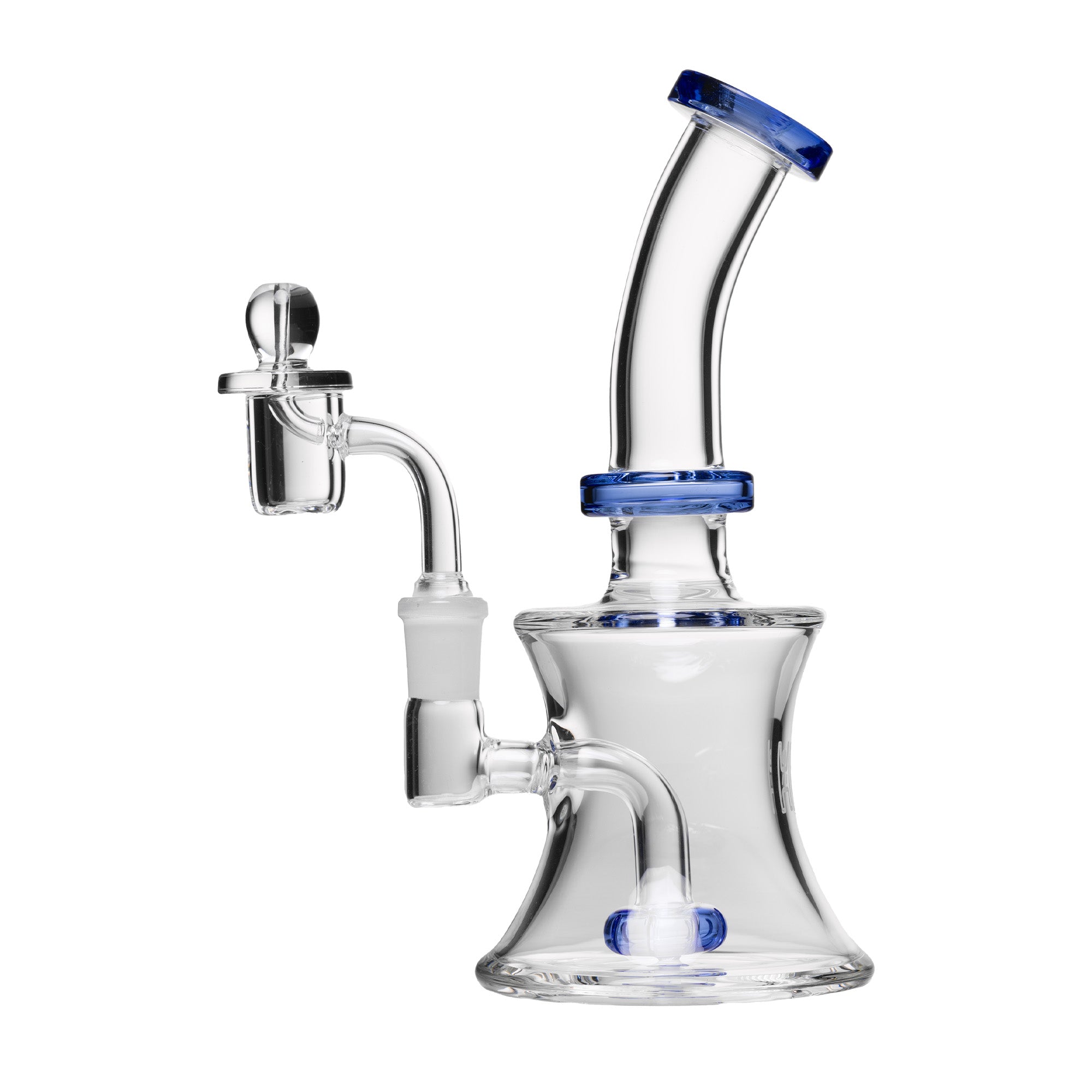 Human Grade 8" Oil Can Rig Clear with Light Blue Accents