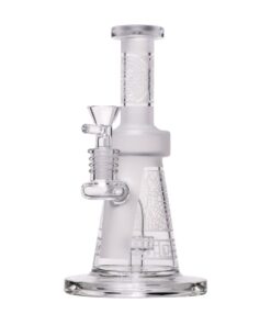 Human Grade Aztec (Sandblasted) Glass Water Pipe - Image 2
