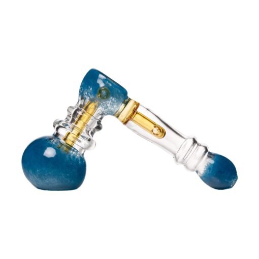 Human Grade Frit Hammer Bubbler Red with Smoke Tube