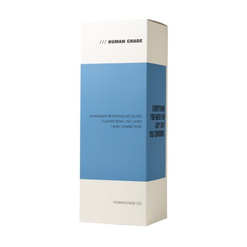 Human Grade Inline Tube Triple Ice Catch Glass Water Pipe - Image 5