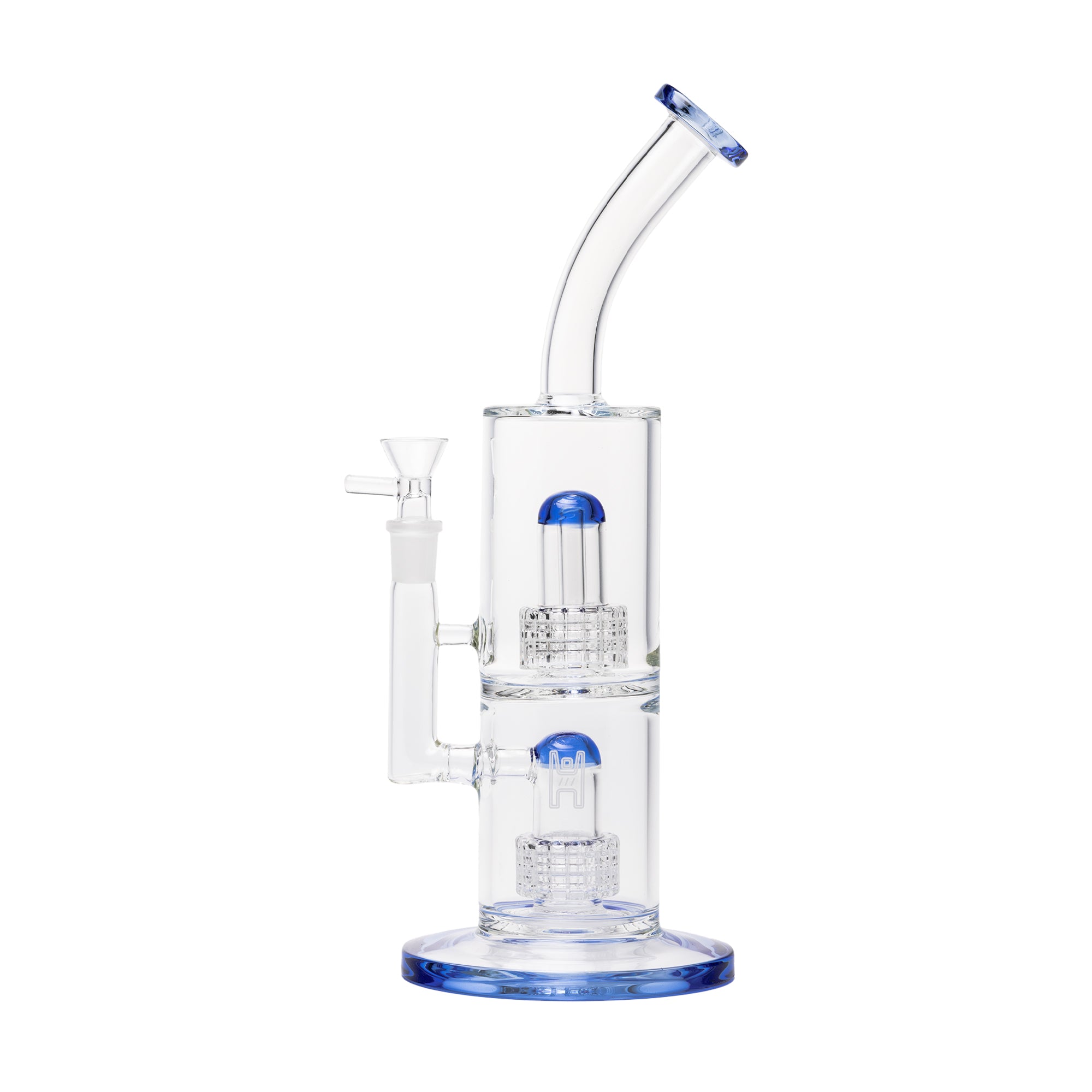 Human Grade Morpheus Glass Water Pipe Light Blue