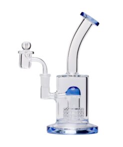 Human Grade Neo Glass Rig Water Pipe Light Blue