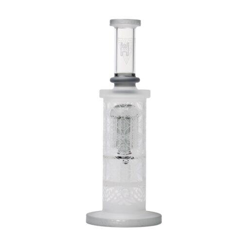 Human Grade Sacred Straight Sandblasted Glass Water Pipe - Image 2