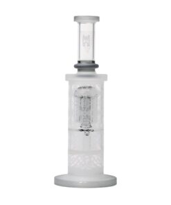 Human Grade Sacred Straight Sandblasted Glass Water Pipe - Image 2