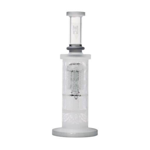 Human Grade Sacred Straight Sandblasted Glass Water Pipe - Image 2