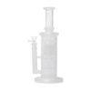 Human Grade Sacred Straight Sandblasted Glass Water Pipe Clear