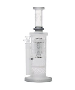 Human Grade Sacred Straight Sandblasted Glass Water Pipe - Image 3