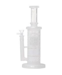Human Grade Sacred Straight Sandblasted Glass Water Pipe Clear