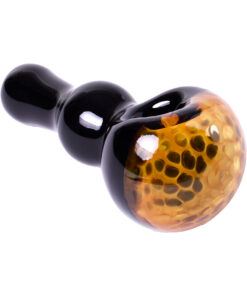 Human Grade Spoon Pipe Model C Black Yellow