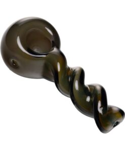 Human Grade Twist Spoon Pipe Model A Purple Fuming