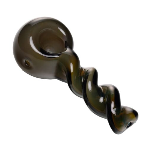 Human Grade Twist Spoon Pipe Model A Purple Fuming