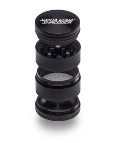 Santa Cruz Shredder Medium 4 Piece Grinder - Black