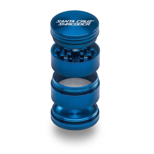 Santa Cruz Shredder Medium 4 Piece Grinder - Blue