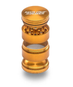 Santa Cruz Shredder Medium 4 Piece Grinder - Gold
