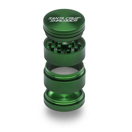 Santa Cruz Shredder Medium 4 Piece Grinder - Green