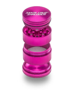 Santa Cruz Shredder Medium 4 Piece Grinder - Pink