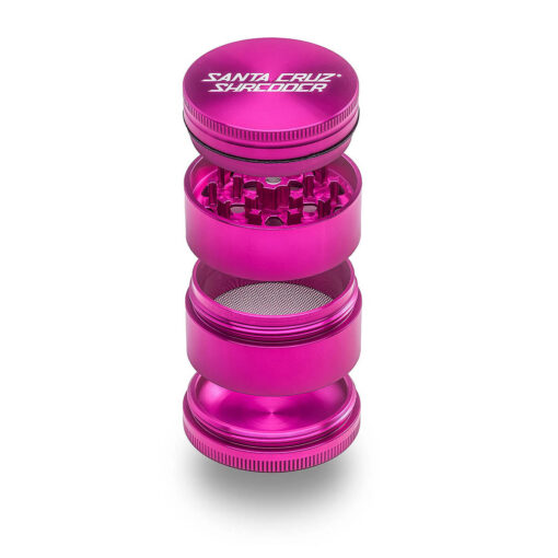 Santa Cruz Shredder Medium 4 Piece Grinder - Pink