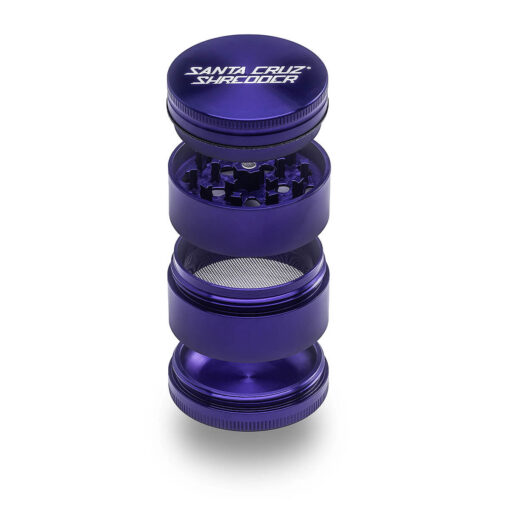 Santa Cruz Shredder Medium 4 Piece Grinder - Purple