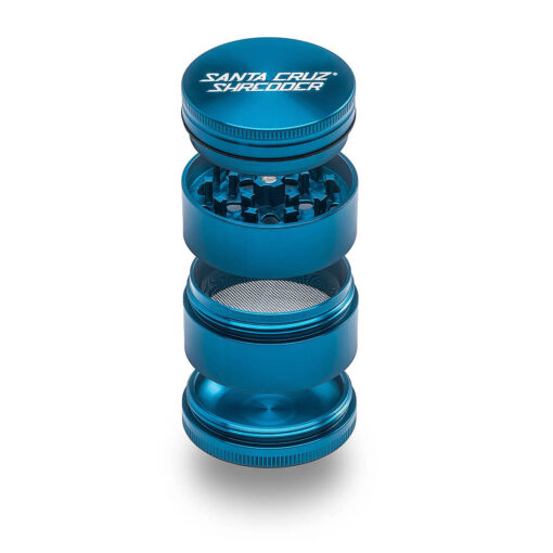 Santa Cruz Shredder Medium 4 Piece Grinder - Teal